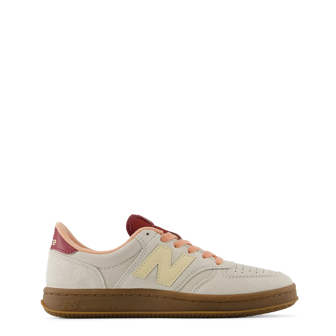 New Balance Womens T500 Shoes Timberwolf / Ashwood / Peach Nectar - pam pam 