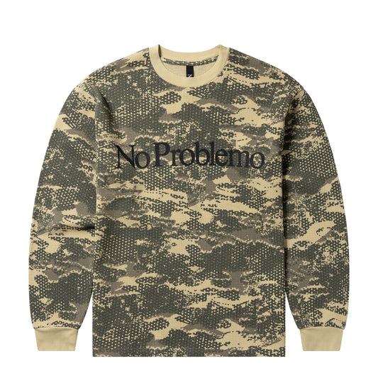 No Problemo Forest Waffle L/S Tee Sand