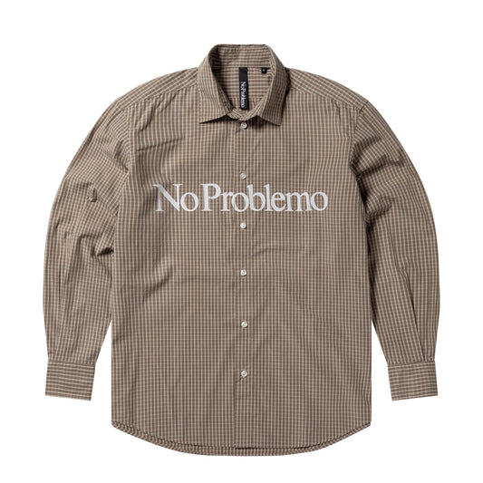 No Problemo Poplin Shirt Brown