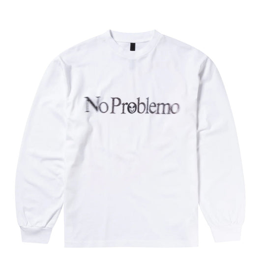 No Problemo Smile Away LS Tee White