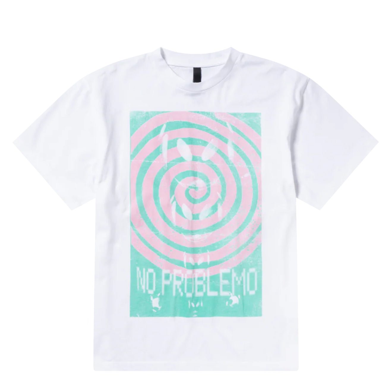 No Problemo Spiral SS Tee White