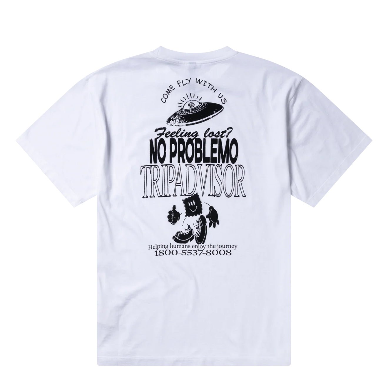 No Problemo Trip Advisor SS Tee White