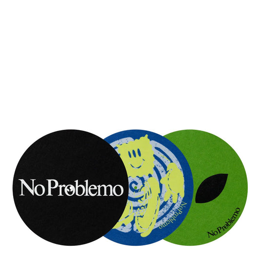No Problemo Turntable Slipmats 3 Pack Multi