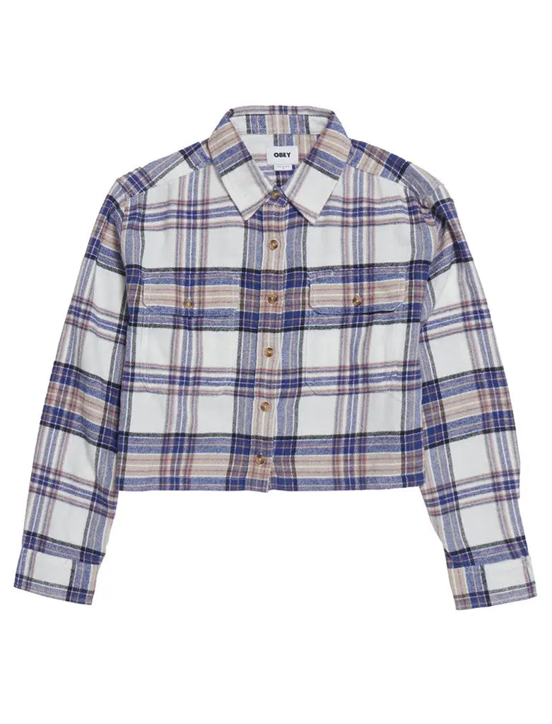 Obey Max Flannel Shirt Unbleached Multi