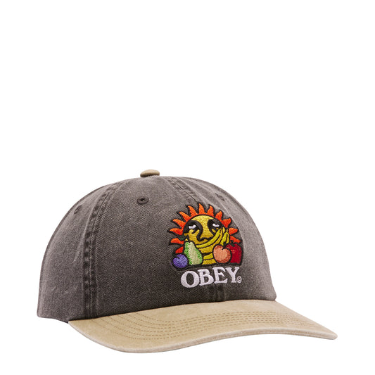 Obey Pigment Fruits 6 Panel Snapback Pigment Black Multi