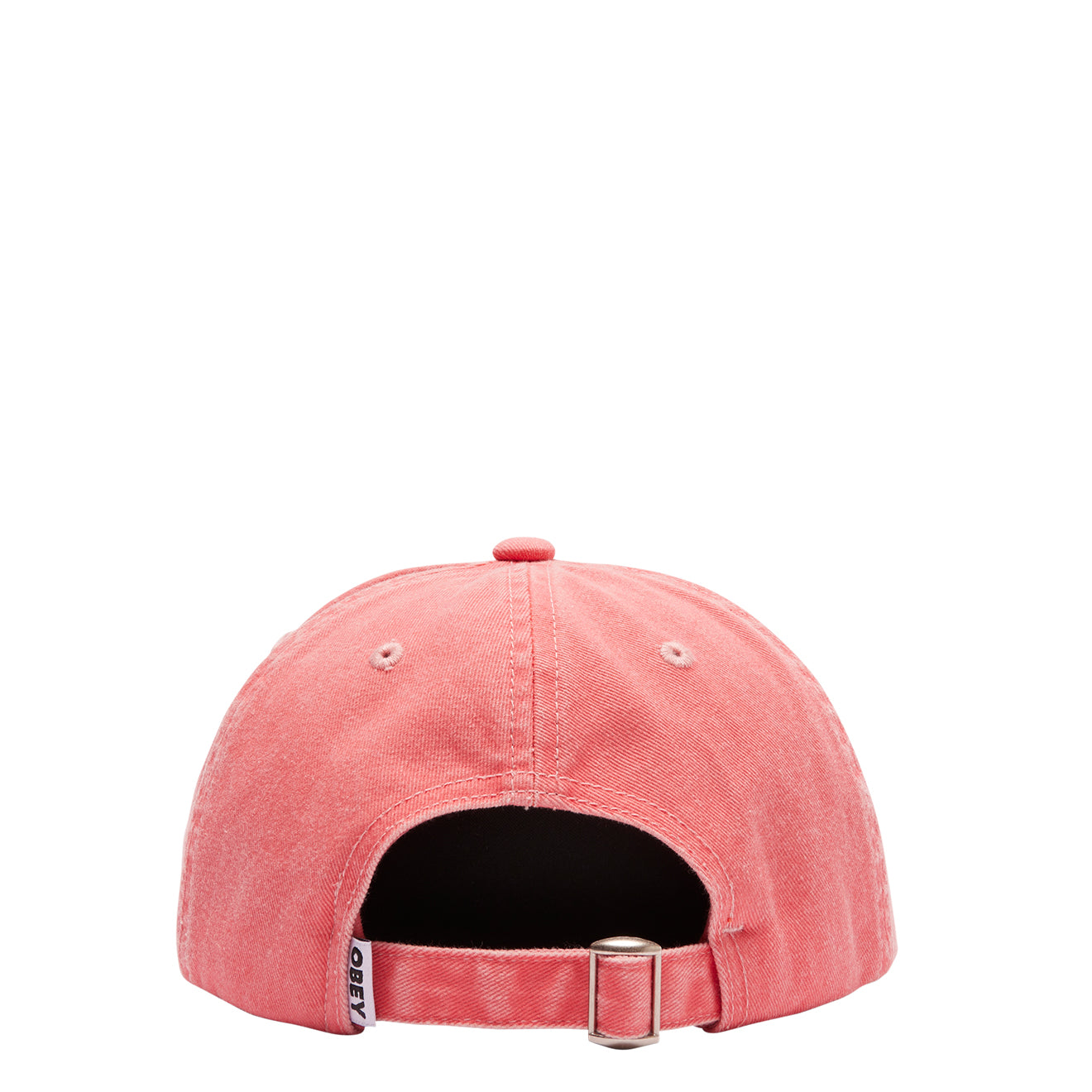 Obey Pigment Lowercase 6 Panel Strapback Pigment Coral