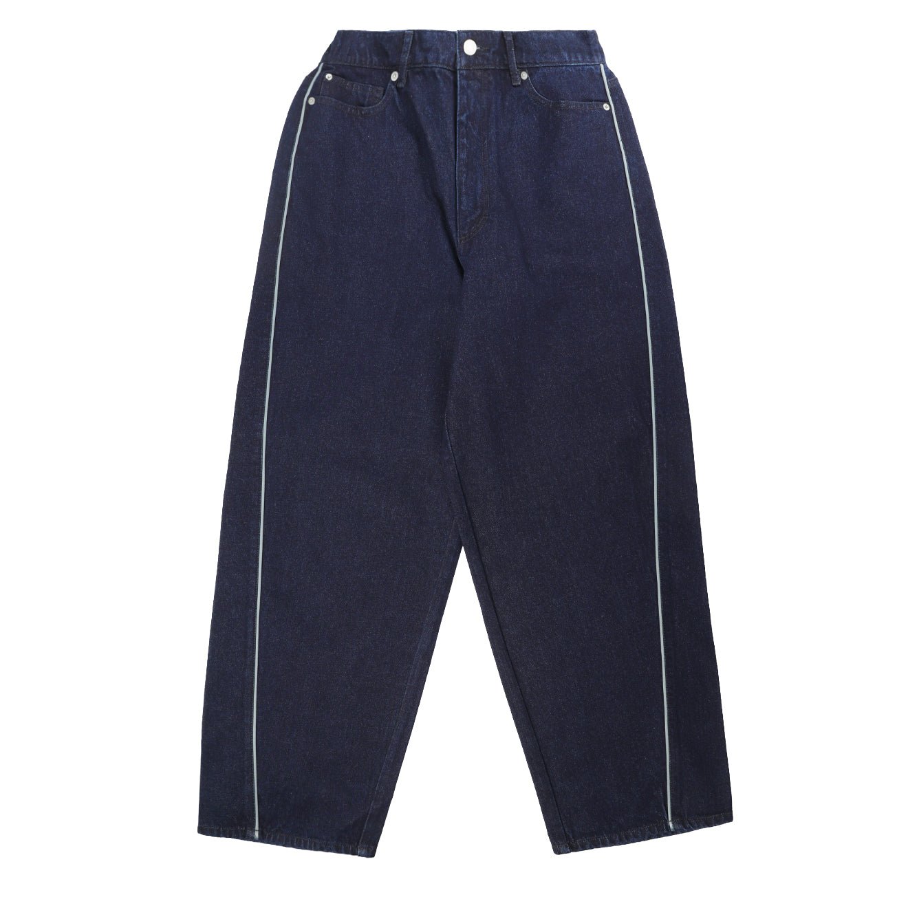 Obey Womens Alloy Piping Denim Jeans Rinse