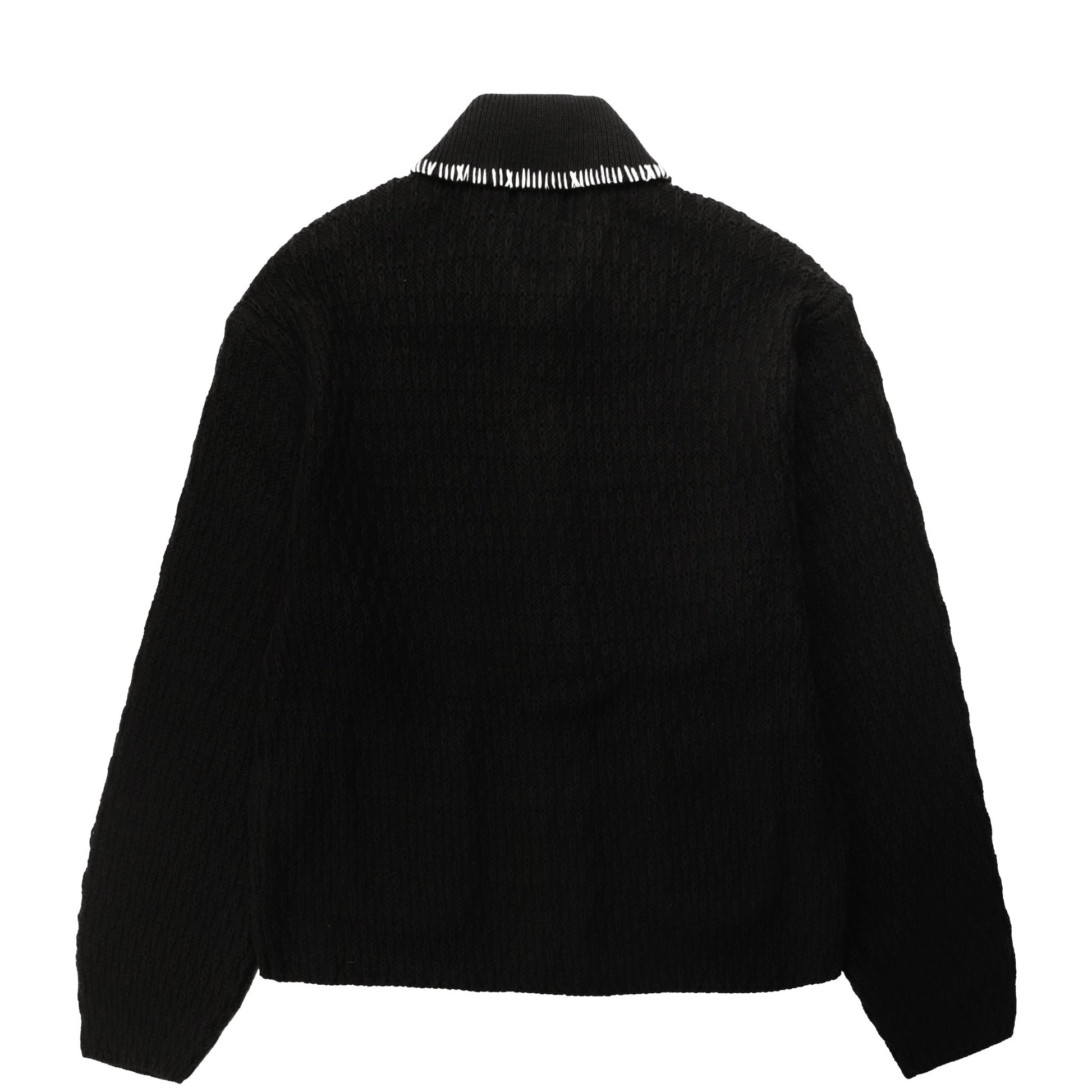 Obey Womens Amelie Button Down Sweater Off Black