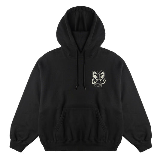 Obey Womens Butterfly Baggy Relaxed Hood Digital Black