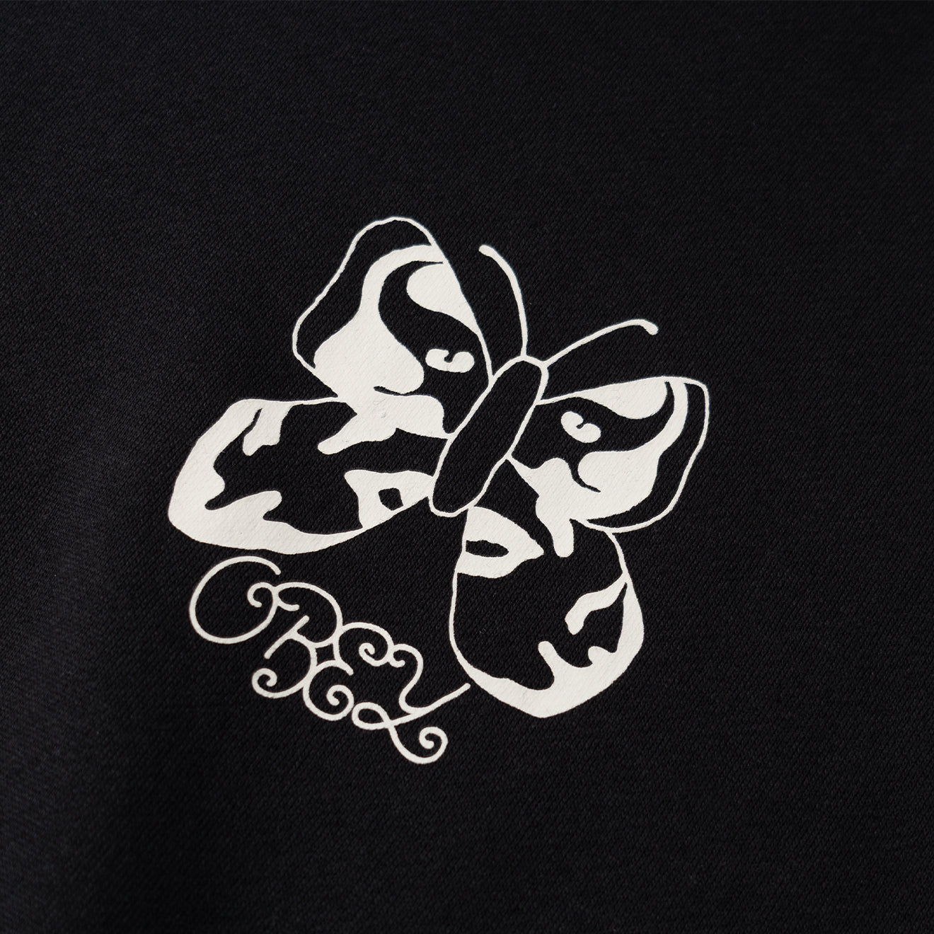 Obey Womens Butterfly Baggy Relaxed Hood Digital Black