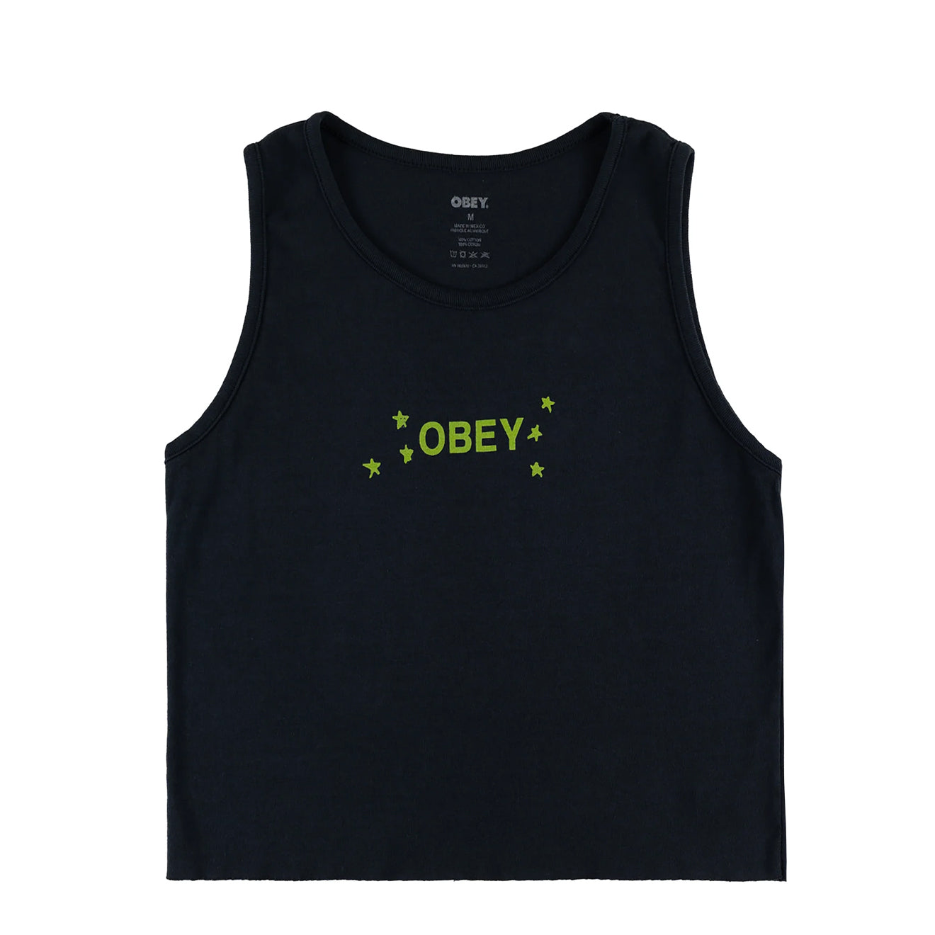 Obey Womens Dizzy Stars Tank Black - pam pam 
