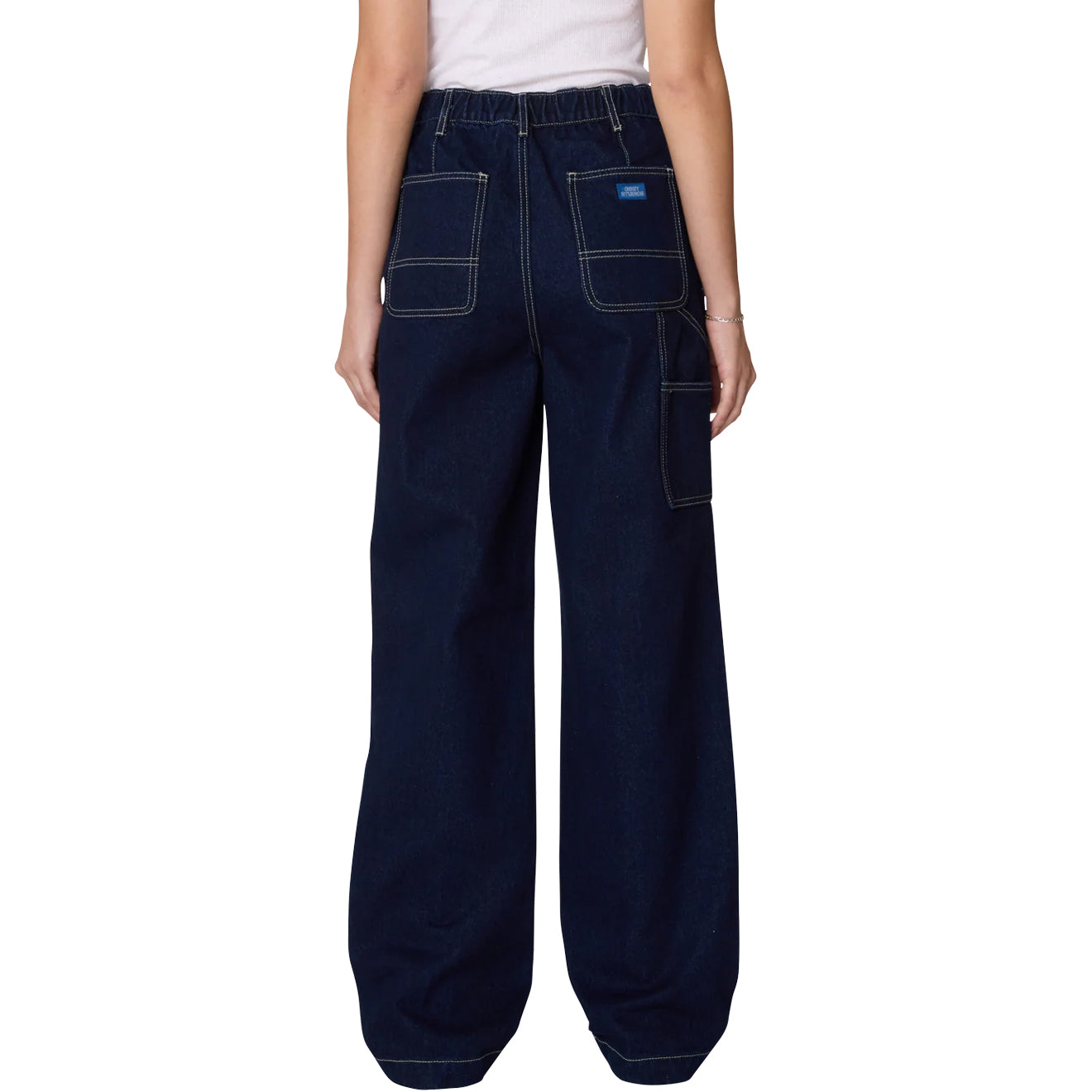 Obey Womens Fritz Carpenter Denim Rinse Indigo - pam pam 