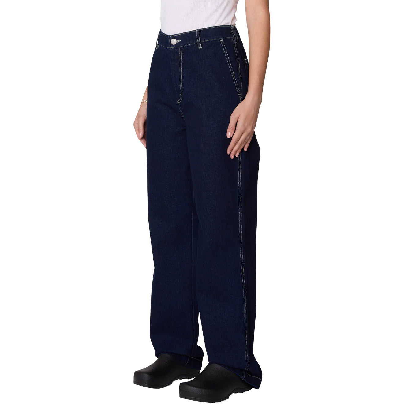 Obey Womens Fritz Carpenter Denim Rinse Indigo - pam pam 