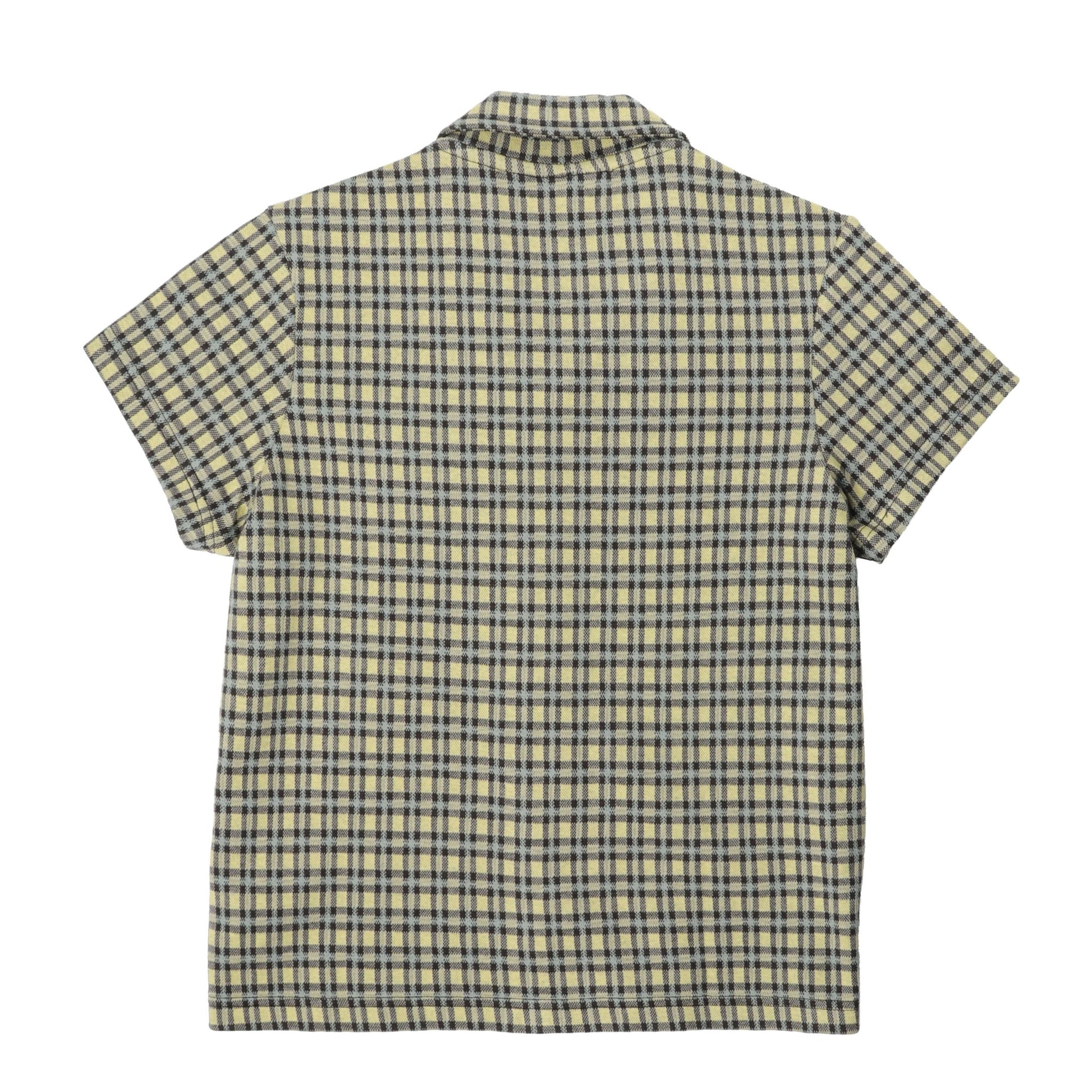 Obey Womens Lila Micro Check S/S Shirt Yellow Multi