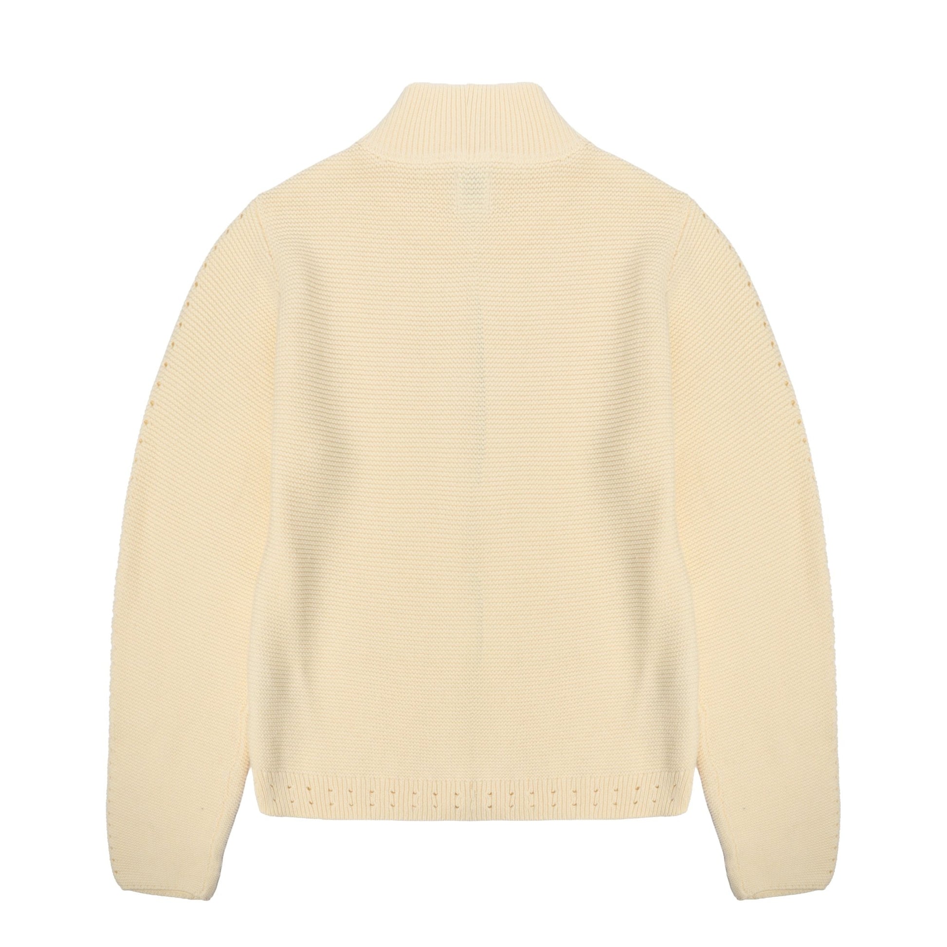 Obey Womens Meredith Mock Zip Sweater Bone
