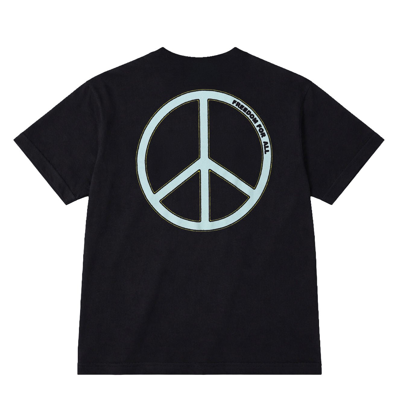 Obey Womens Obey Freedom For All Michelle S/S T-Shirt Digital Black
