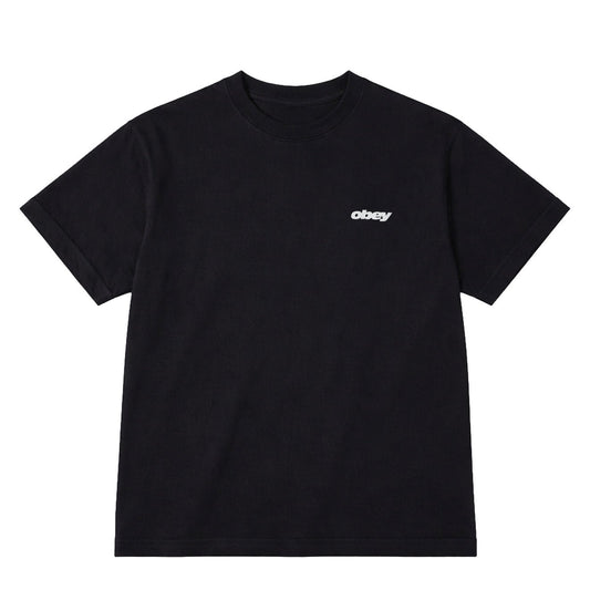 Obey Womens Obey Speed Kaia S/S T-Shirt Digital Black