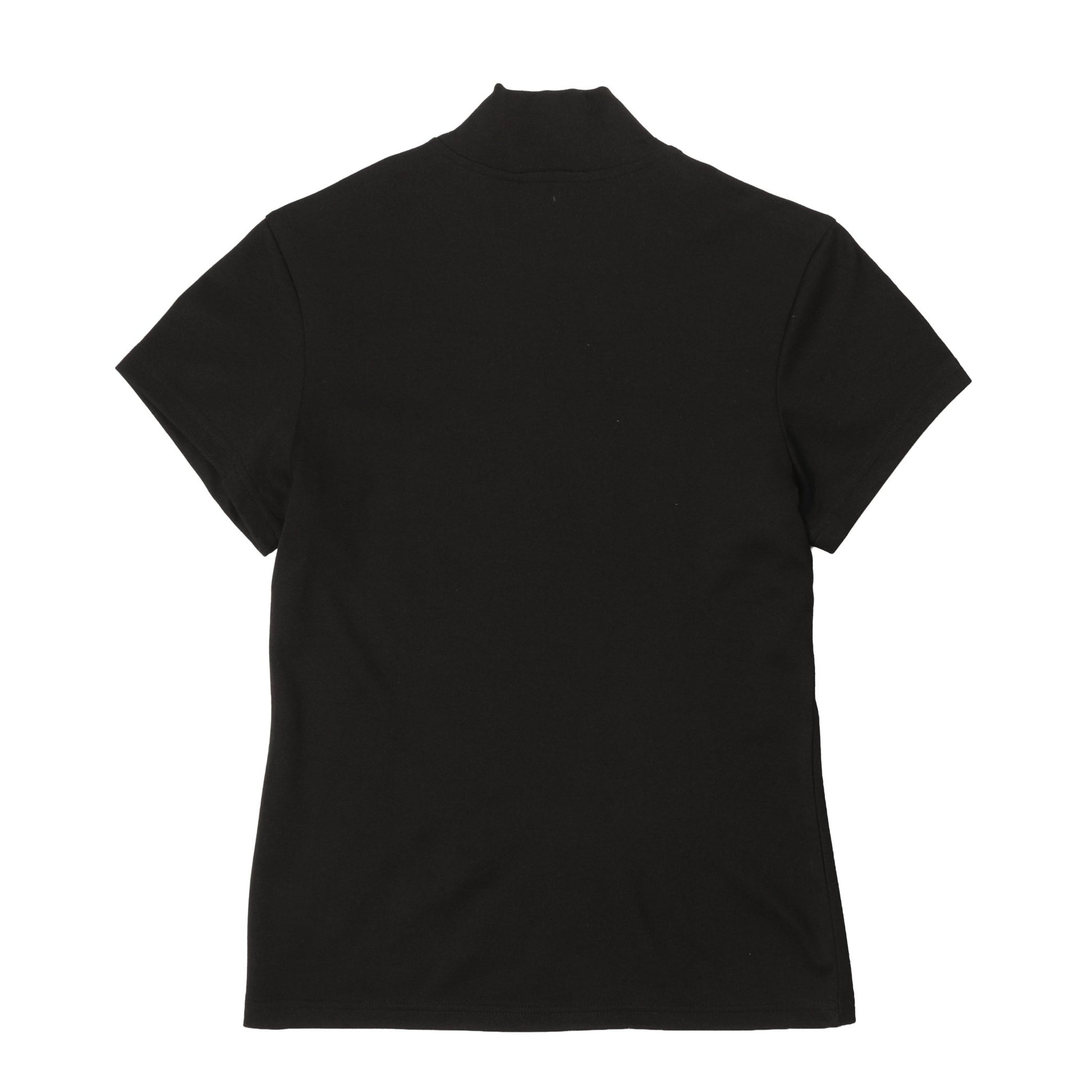 Obey Womens Relay Mock Neck S/S T-Shirt Black