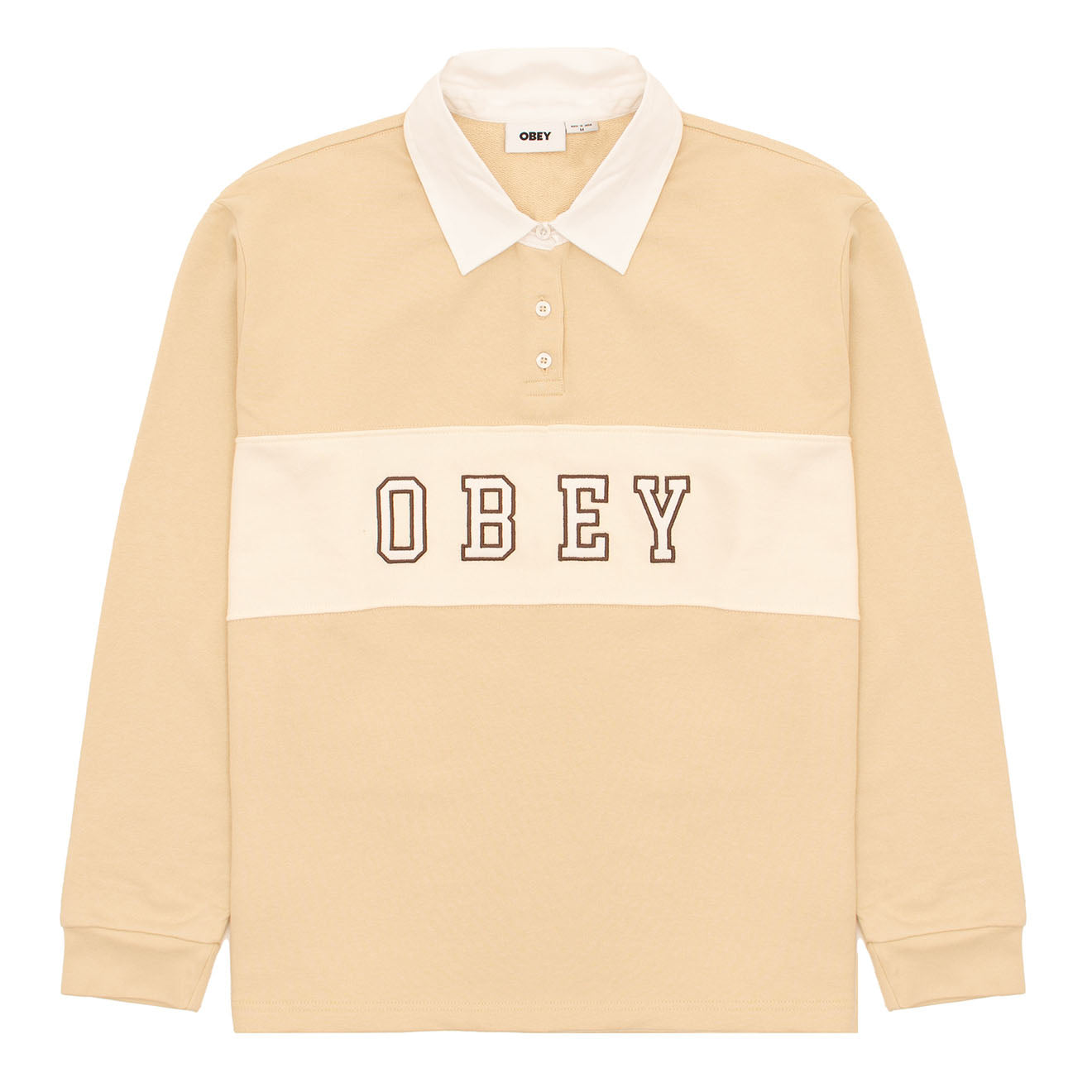 Obey Womens Rosewood Rugby Oyster Grey