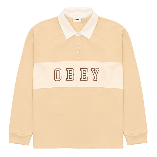 Obey Womens Rosewood Rugby Oyster Grey