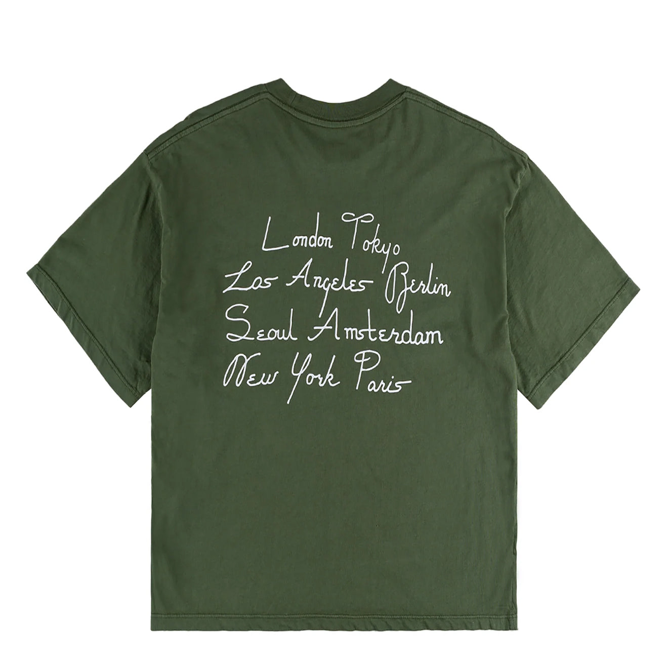 Obey Womens Scripty Cities Bronze Green - pam pam 