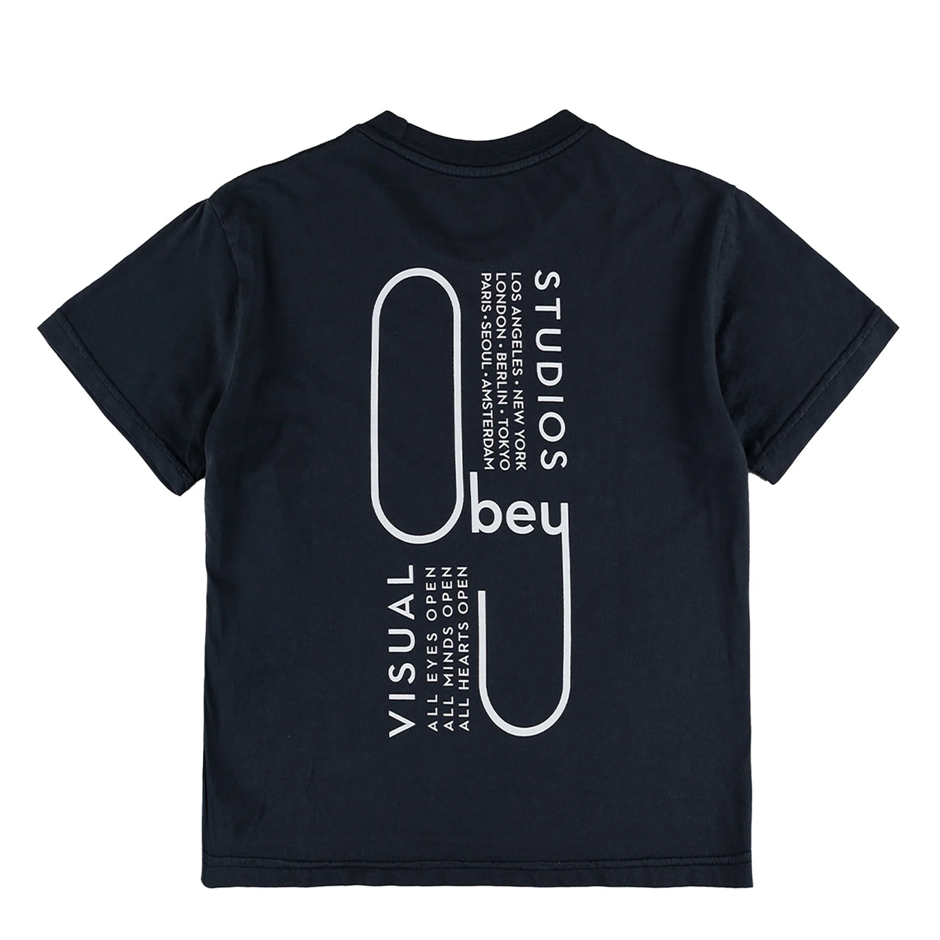 Obey Womens Visual Studios Tee Black - pam pam 