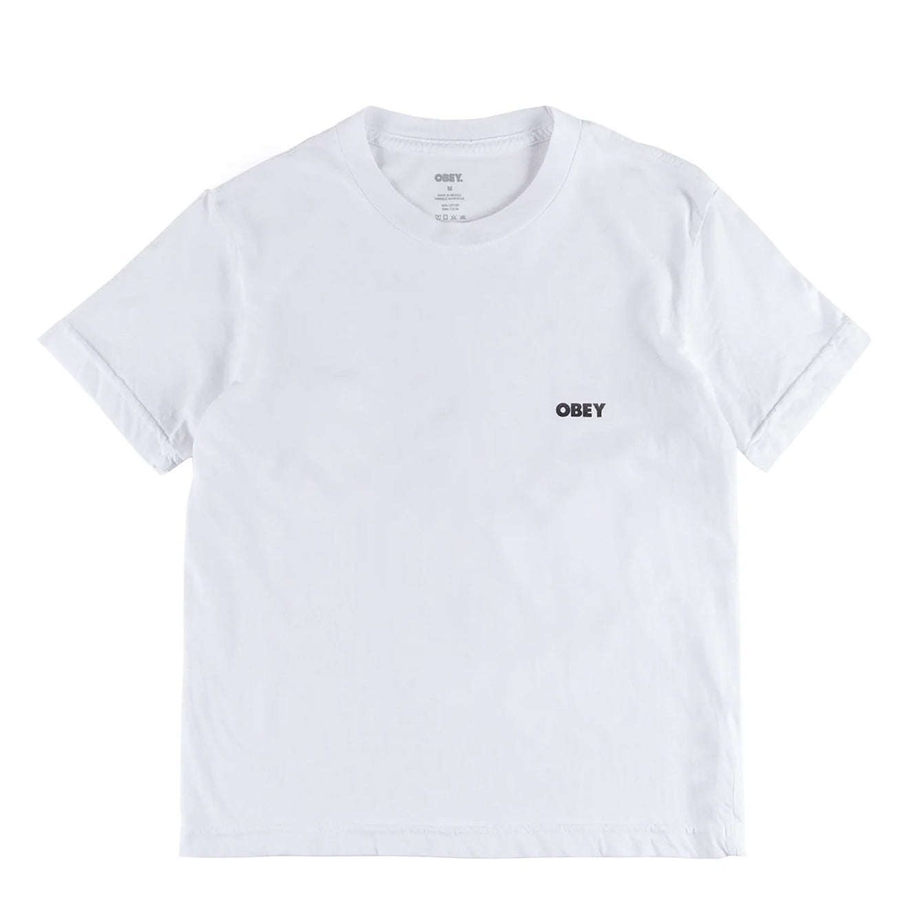 Obey Womens Visual Studios Tee White - pam pam 