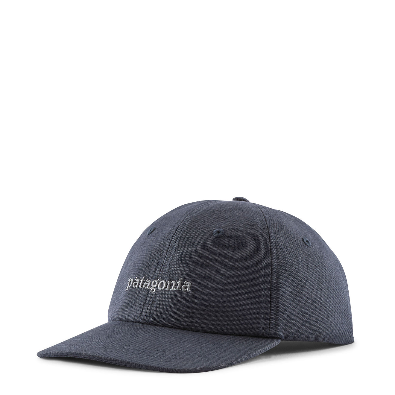 Patagonia Fitz Roy Icon Trad Cap Text Logo Smolder Blue - pam pam 