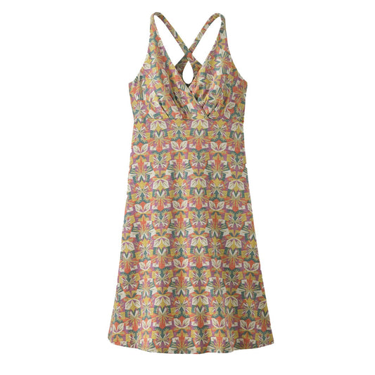 Patagonia Womens Amber Dawn Dress Butterfly Geo Weathered Stone