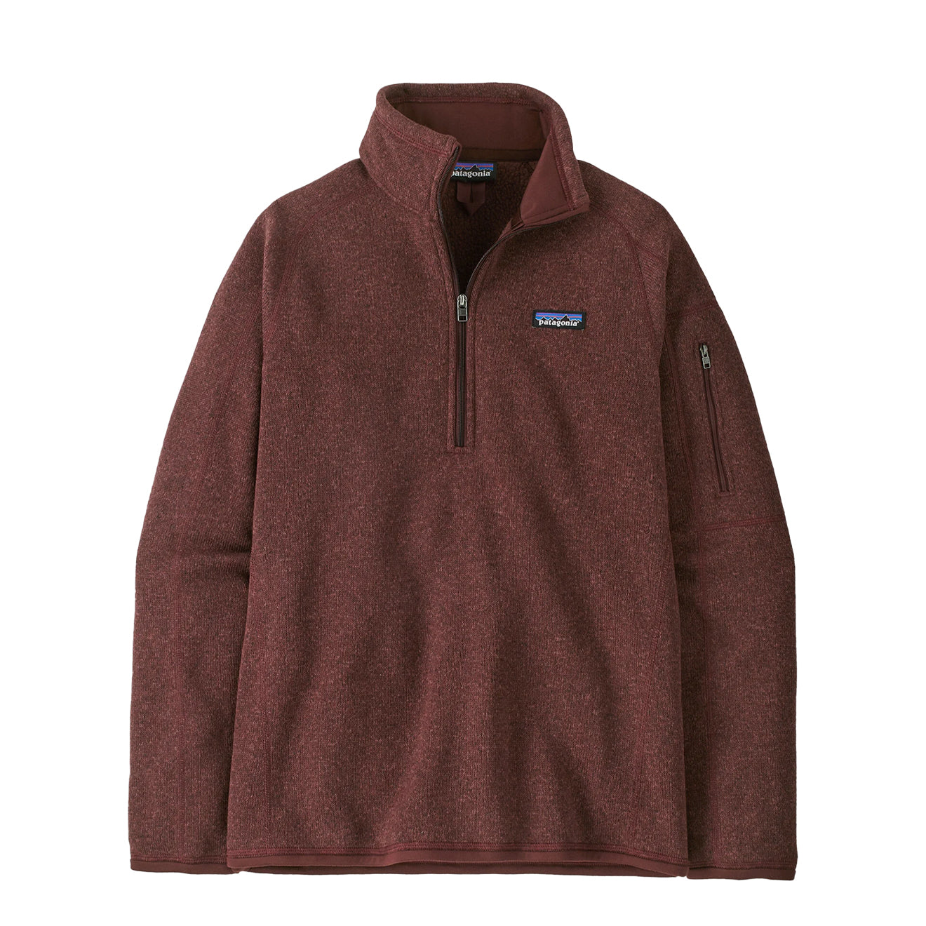 Patagonia Womens Better Sweater 1/4 Zip Fleece Dark Ruby - pam pam 