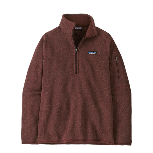 Patagonia Womens Better Sweater 1/4 Zip Fleece Dark Ruby