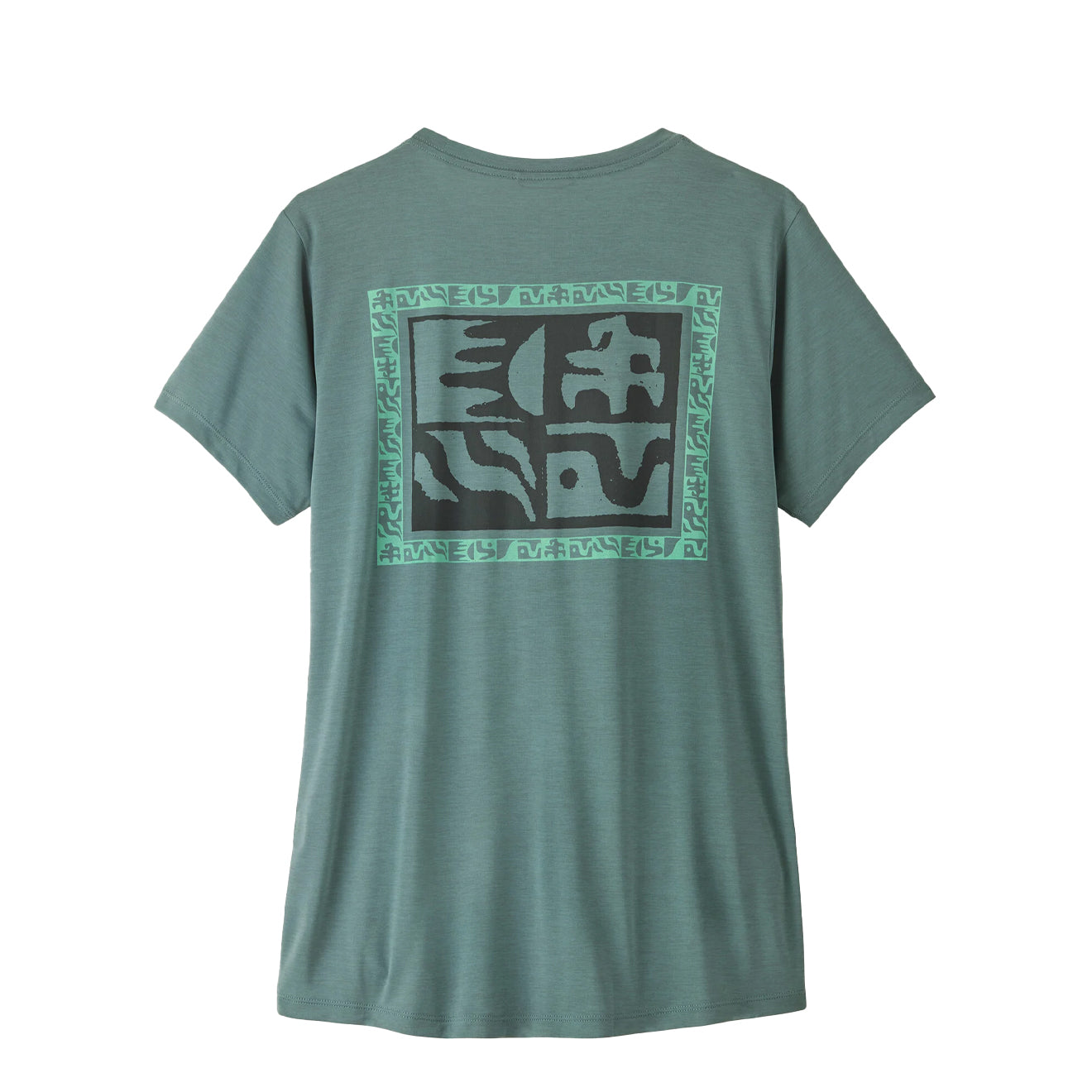 Patagonia Womens Cap Cool Daily Shirt Mother Rays Blue Sage Light Blue Sage X-Dye