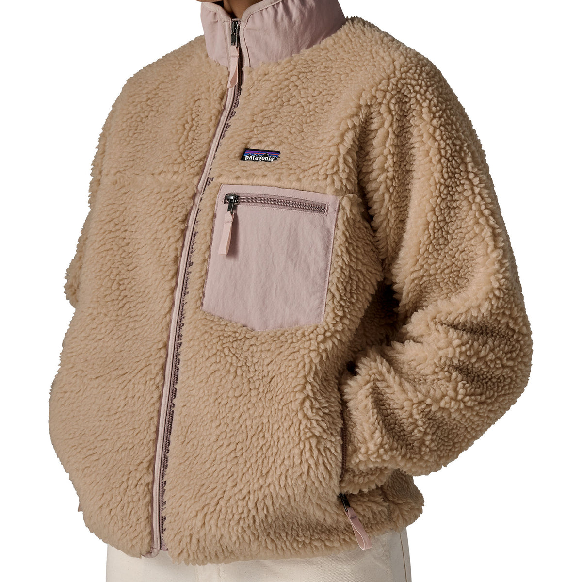 Patagonia Womens Classic Retro-X Fleece Jacket Oar Tan