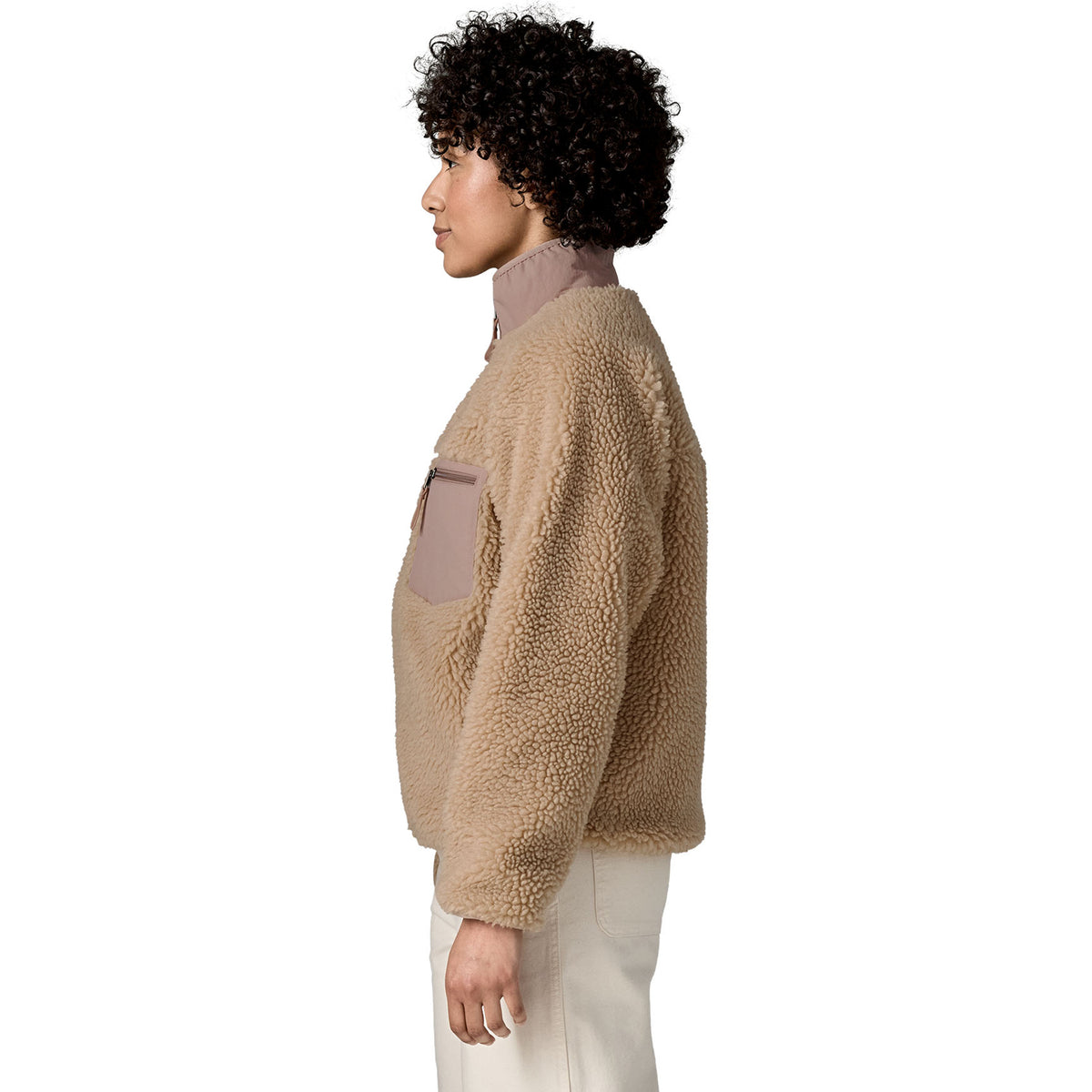 Patagonia Womens Classic Retro-X Fleece Jacket Oar Tan