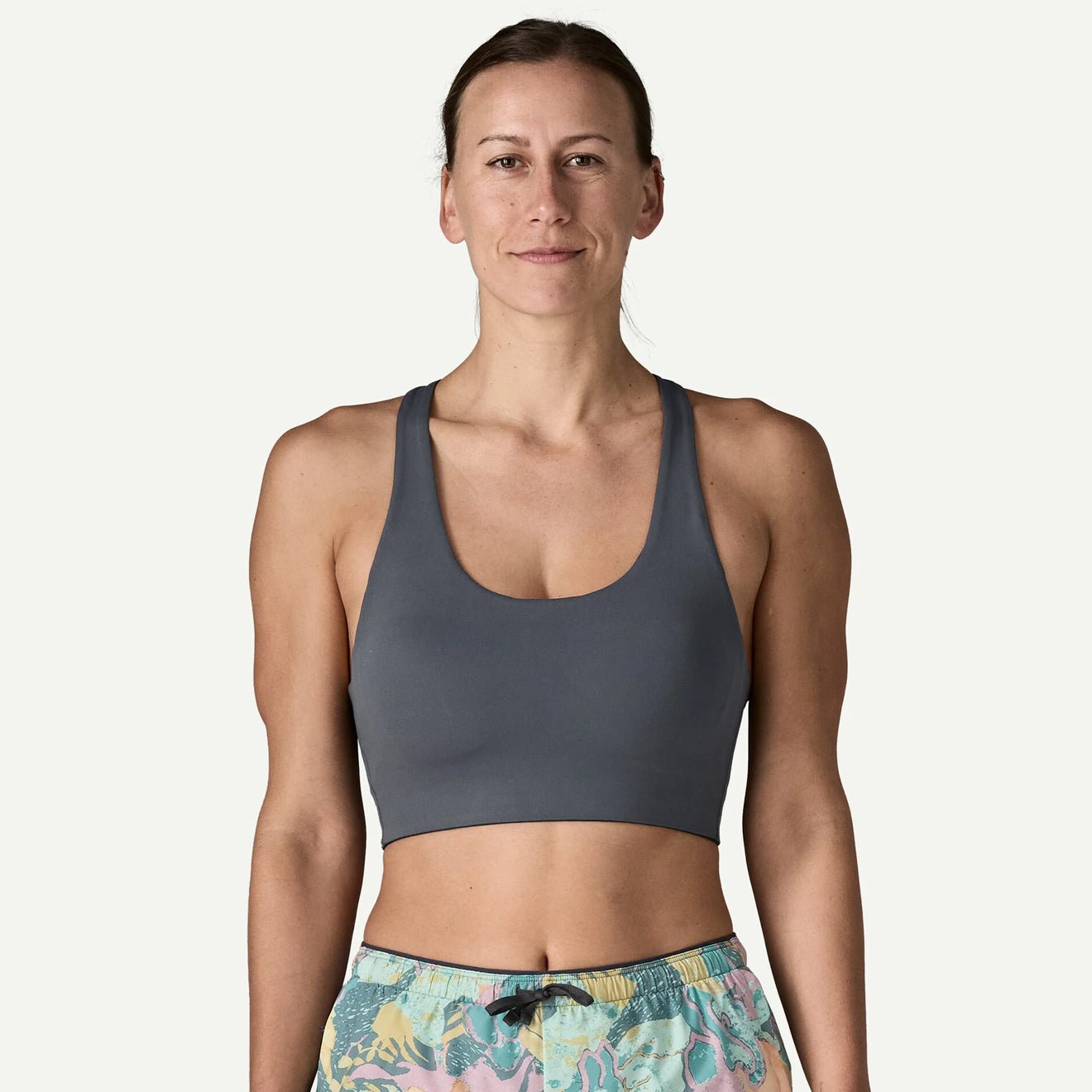 Patagonia Womens Maipo Mid Impact Bra Light Violet