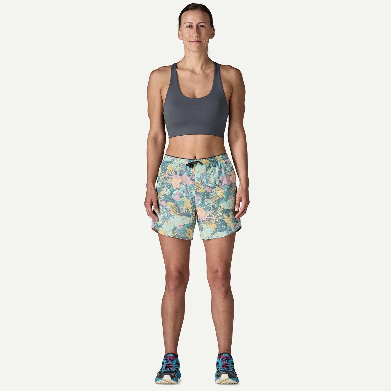 Patagonia Womens Maipo Mid Impact Bra Light Violet