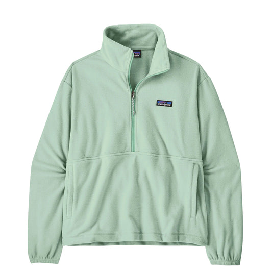 Patagonia Womens Micro D 1/2 Zip Fleece Pullover Thin Ice