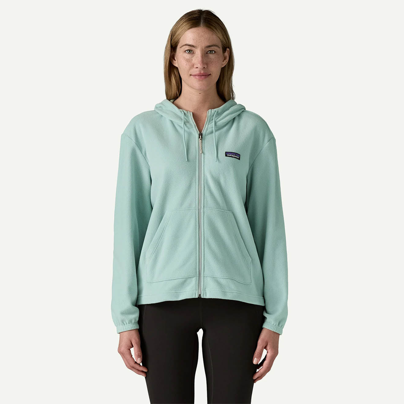 Patagonia Womens Micro D Fleece Hoody Virtually Blue - pam pam 