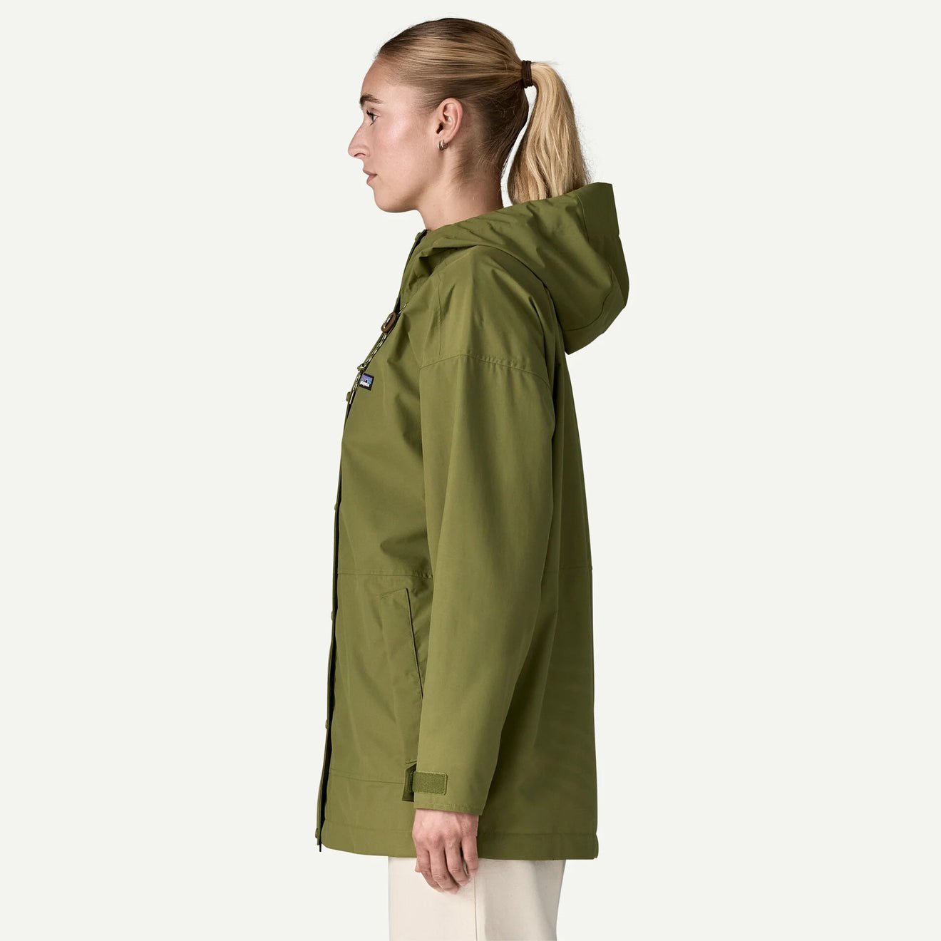Patagonia Womens Outdoor Everyday Rain Jacket Caper Green