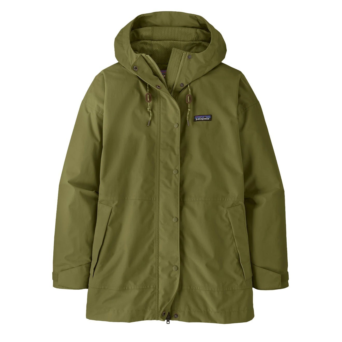 Patagonia Womens Outdoor Everyday Rain Jacket Caper Green