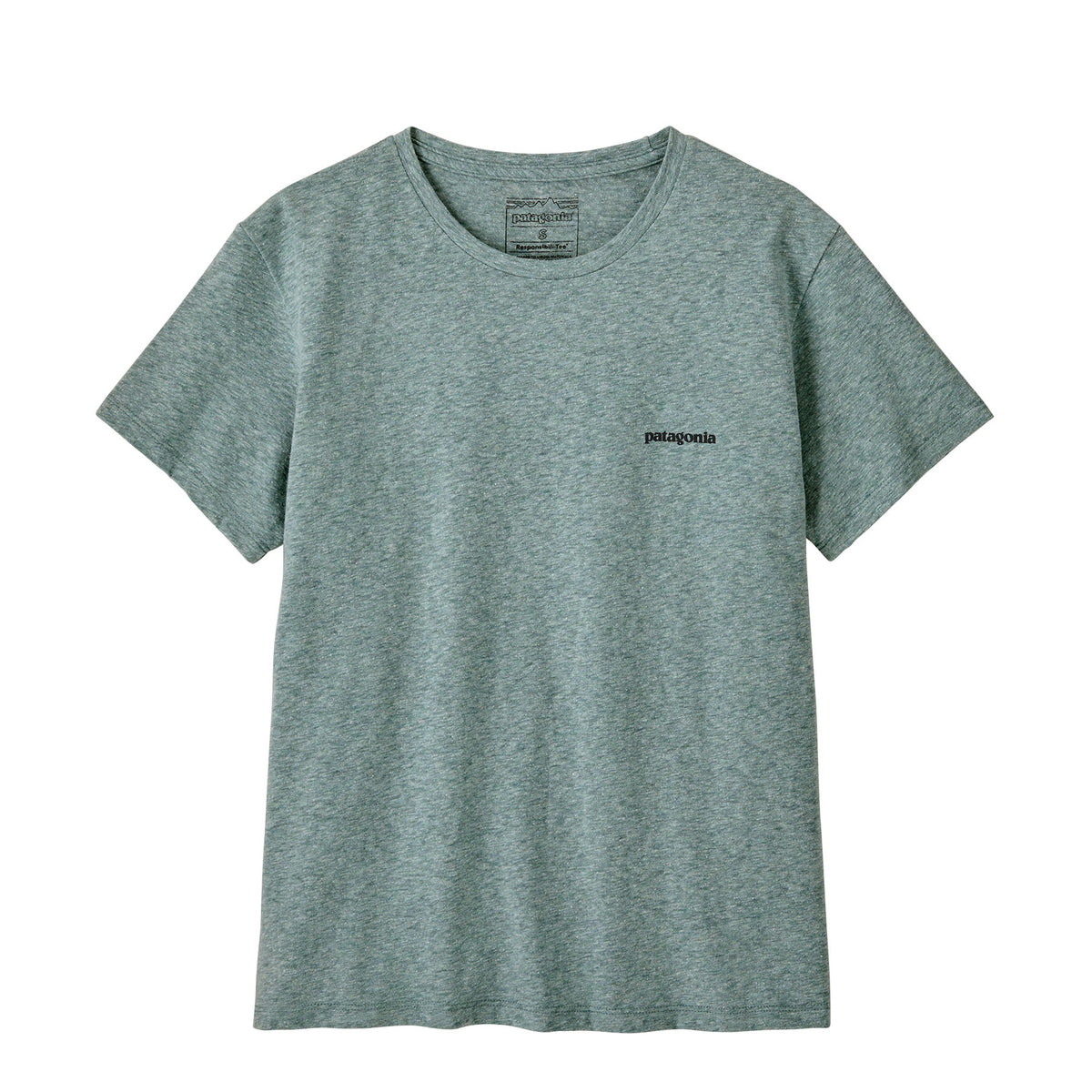 Patagonia Womens P-6 Logo Responsibili-Tee Blue Sage