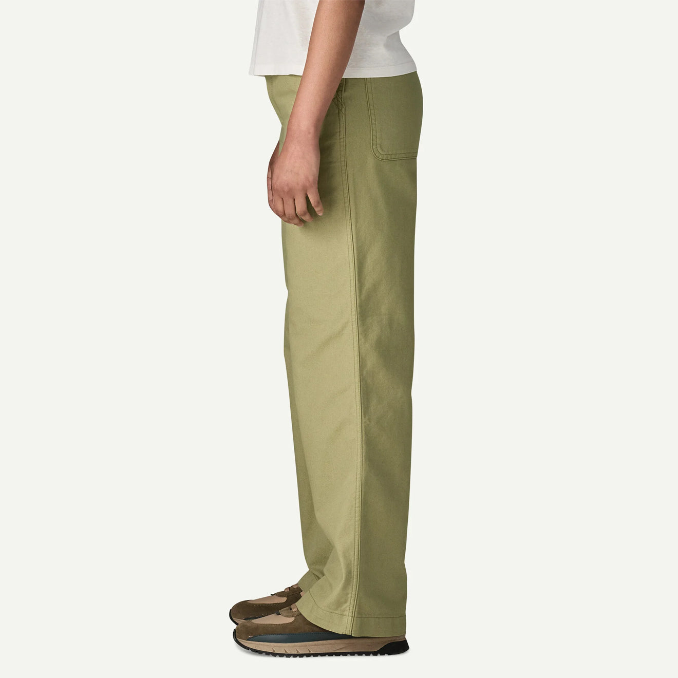 Patagonia Womens Point Reyes Canvas Wide Leg Pants Gumtree Green