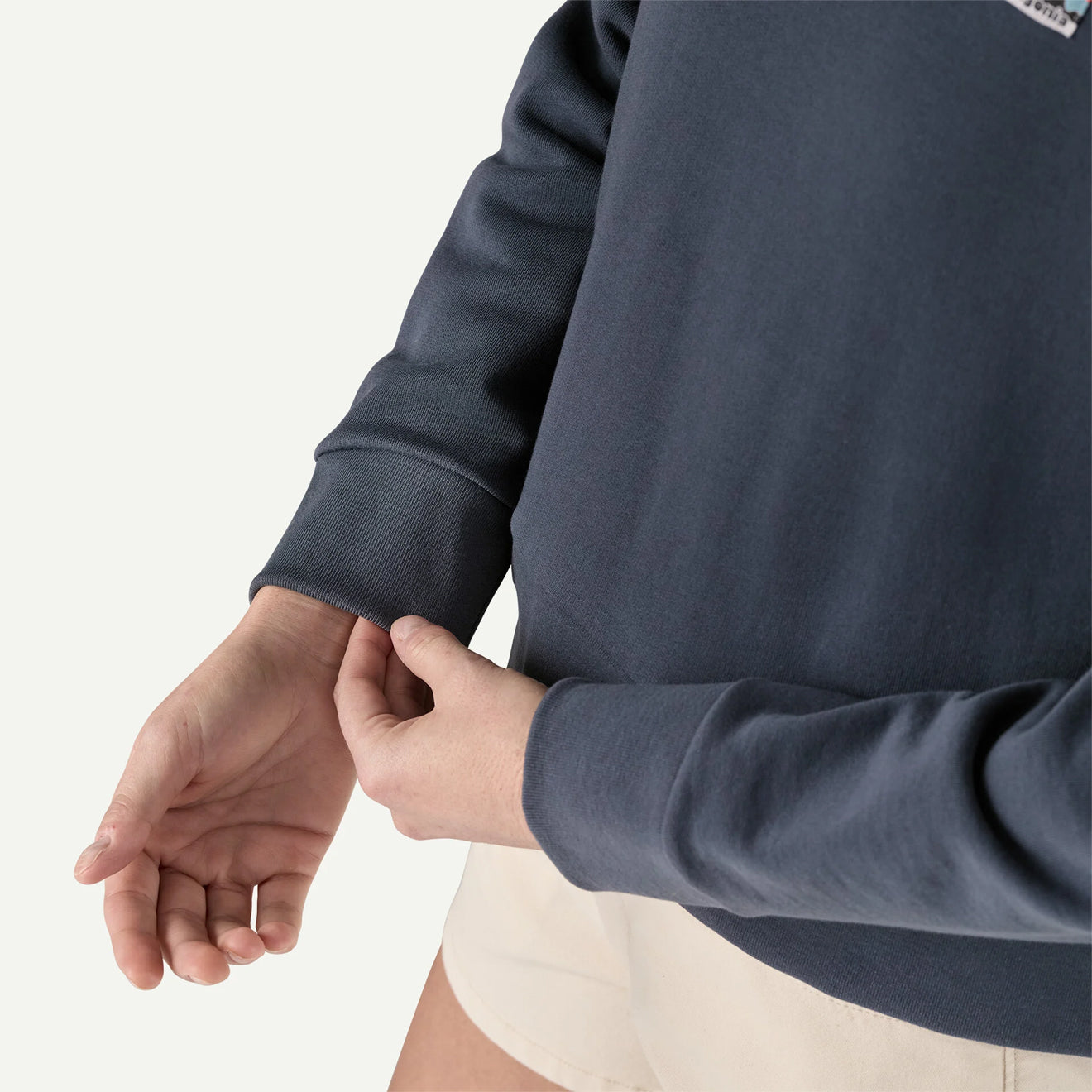 Patagonia Womens Regenerative Organic Certified Cotton Essential Hoody Wool White