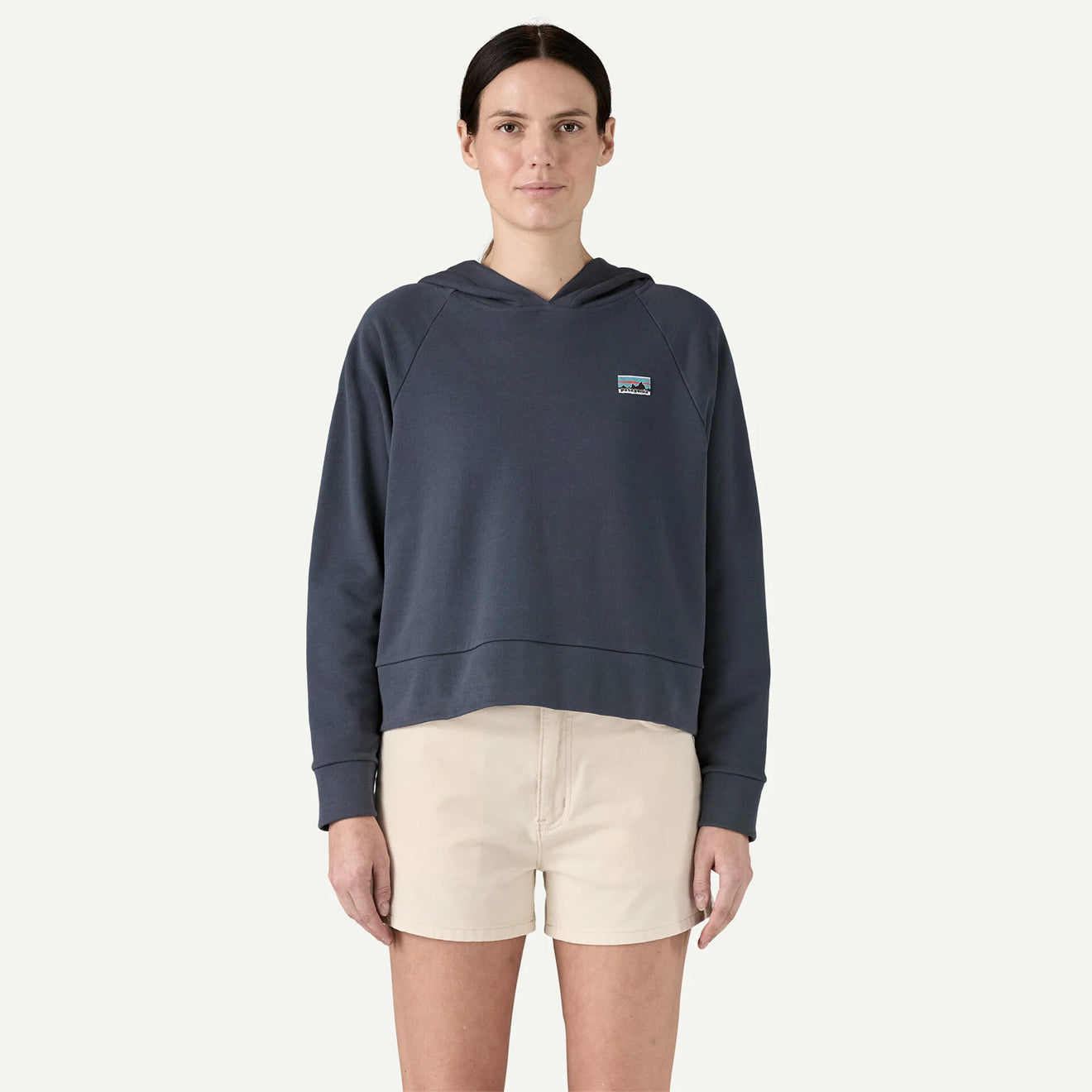 Patagonia Womens Regenerative Organic Certified Cotton Essential Hoody Wool White