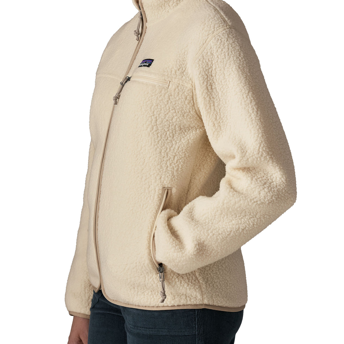 Patagonia Womens Retro Pile Fleece Jacket Natural