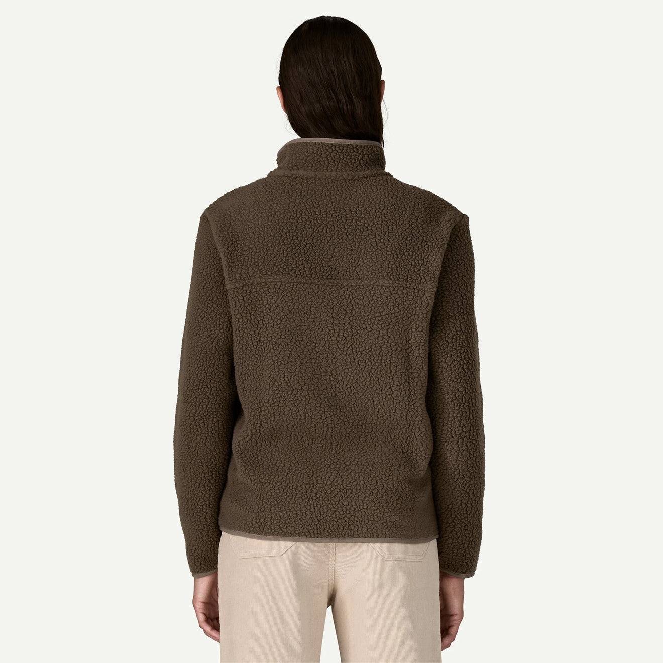 Patagonia Womens Retro Pile Fleece Jacket Otter Brown - pam pam 