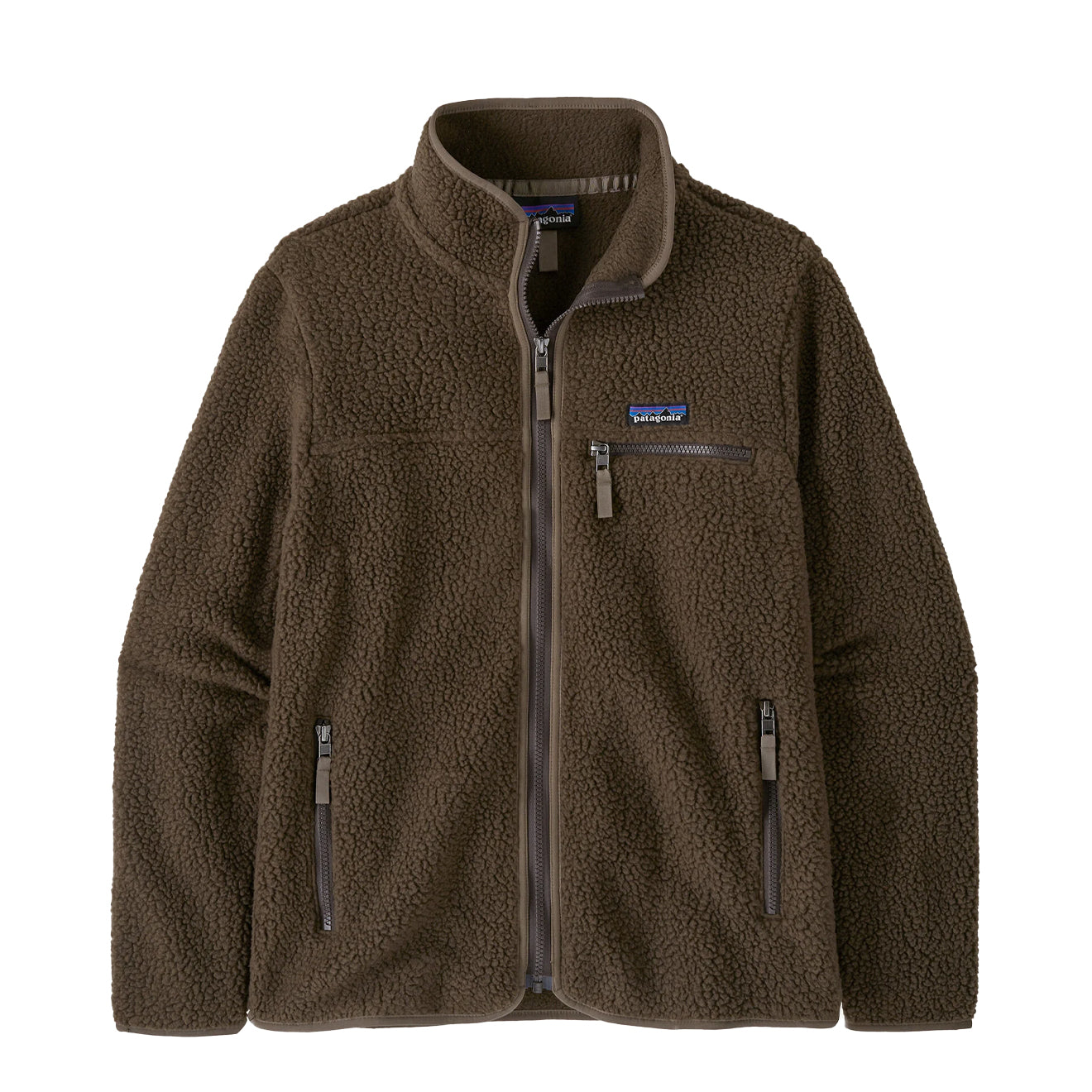 Patagonia Womens Retro Pile Fleece Jacket Otter Brown - pam pam 