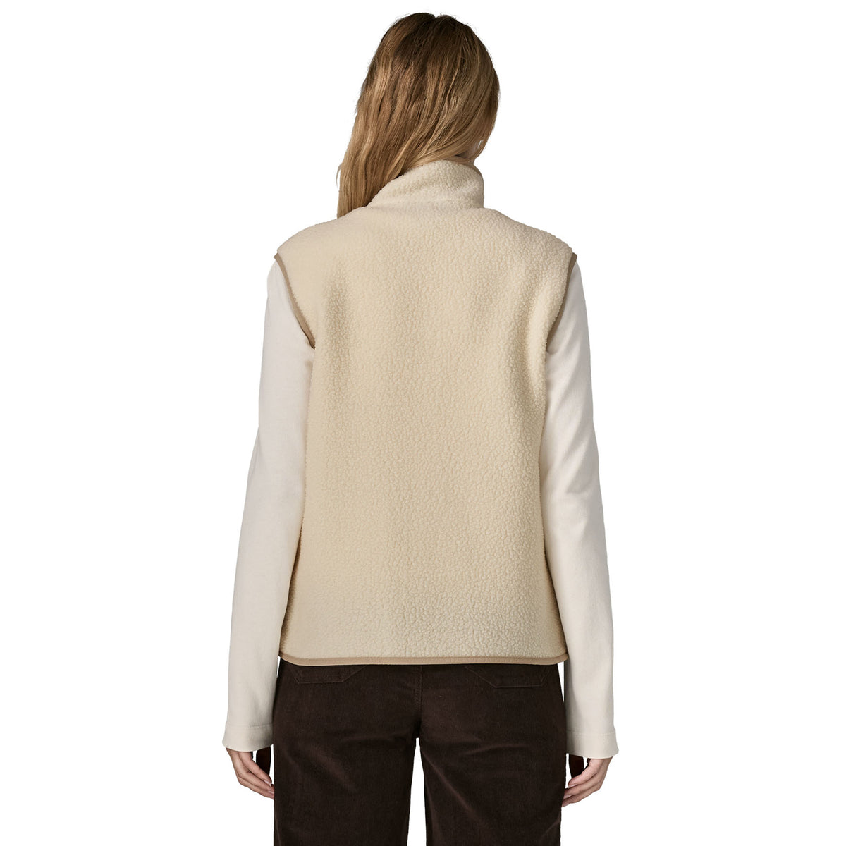 Patagonia Womens Retro Pile Fleece Vest Natural
