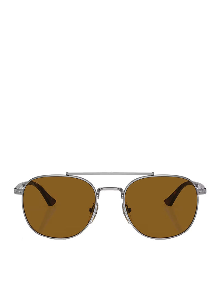 Persol PO1006S Sunglasses Gunmetal / Brown Lens - pam pam