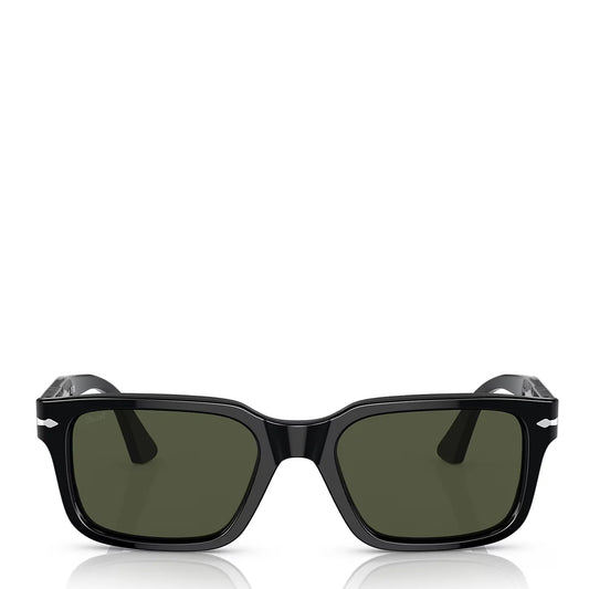 Persol 0P03272S 95-31 145-55 Sunglasses Black / Green Lens